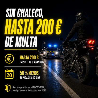 Chaleco Moto Homologado