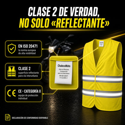 Chaleco Moto Homologado