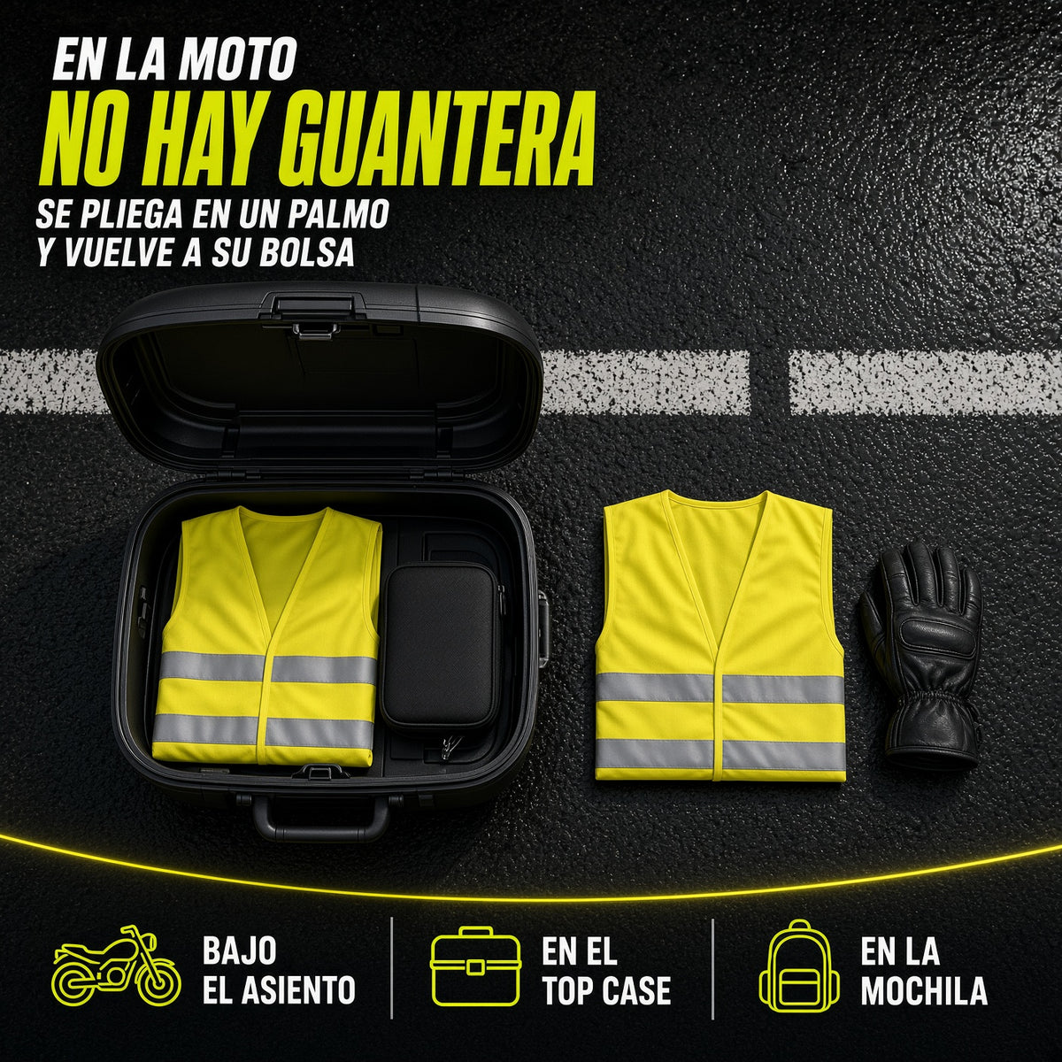 Chaleco Moto Homologado