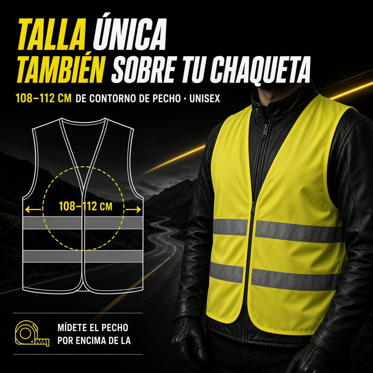 Chaleco Moto Homologado